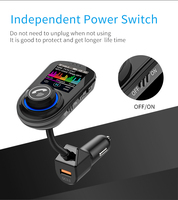 Écran couleur grand format, son sans perte, double chargeur USB pour voiture, émetteur FM, lecteur MP3 Bluetooth pour voiture