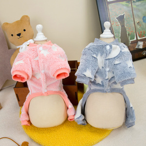 Chaleco con capucha de lana para mascotas Kawaii, abrigo grueso con botones de felpa para perro de peluche, talla pequeña, valoración cálida PARA USO DE DISFRACES - Product Image 4