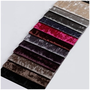 Chine 200-300gsm tissu d'ameublement imperméable résistant aux taches brillant écrasement velours glace écrasé velours tissu pour canapé chaise - Product Image 2