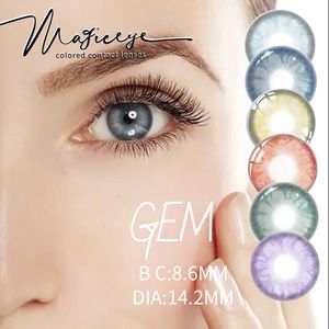 Lentes de Contacto Semestrales Magic Eye GEM de Tres Tonos, Borde Delgado, Cómodas, Color Natural, Multifocales, Rojo, Rosa, Morado, Venta al Por Mayor - Product Image 6