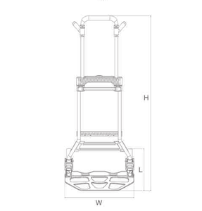 Troli butik pabrik Alum kapasitas tinggi 120kg untuk supermarket untuk rumah untuk truk tangan lipat pabrik - Product Image 4