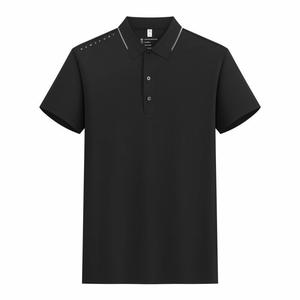 Camiseta Polo de Color Sólido, Poliéster, Absorbe la Humedad, para Uso Diario - Product Image 2