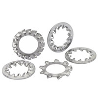 Étoile de blocage dentée interne et externe en acier inoxydable SS304 SS316, aluminium, laiton, bronze, DIN6797 DIN6798, anti-vibration