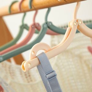 Heavy-Duty Flexible Multifunctional Portable Folding PP Rivet Style Clothes <strong>Hanger</strong> for Home Business Travel Wardrobe Clothing - Product Image 2