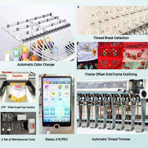 Machine à broder automatique informatisée à tête unique avec roulement et <span class=keywords><strong>moteur</strong></span> pour usage domestique et vente au détail (vente en gros) - Product Image 6