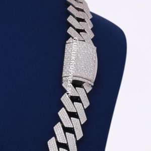 Collar de Cadena de Lujo de Plata de Ley 925 con Diamante Cultivado en Laboratorio, Joyería Premium para Hombre y Mujer, Regalo - Product Image 4