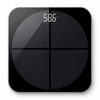 Balance connectée intelligente pour la composition corporelle, synchronisation Bluetooth avec application mobile (Android/iOS), enregistrement des données sans fil sur le cloud, historique et logiciel de suivi des mises à jour.