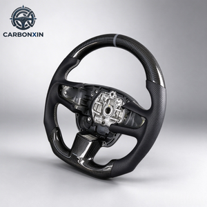 Volant en cuir chauffant personnalisé, forgé, avec LED et fibre de carbone pour Peugeot RCZ 206/207/208/308/408/508/MK1/GTI - Product Image 1