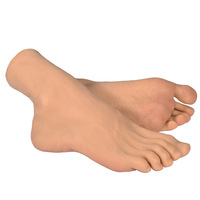 A Tpe Réel Homme Mannequin Pied Fétiche Nail Pratique Diy Photographie pour Chaussures Chaussette Affichage Hommes Faux Modèle
