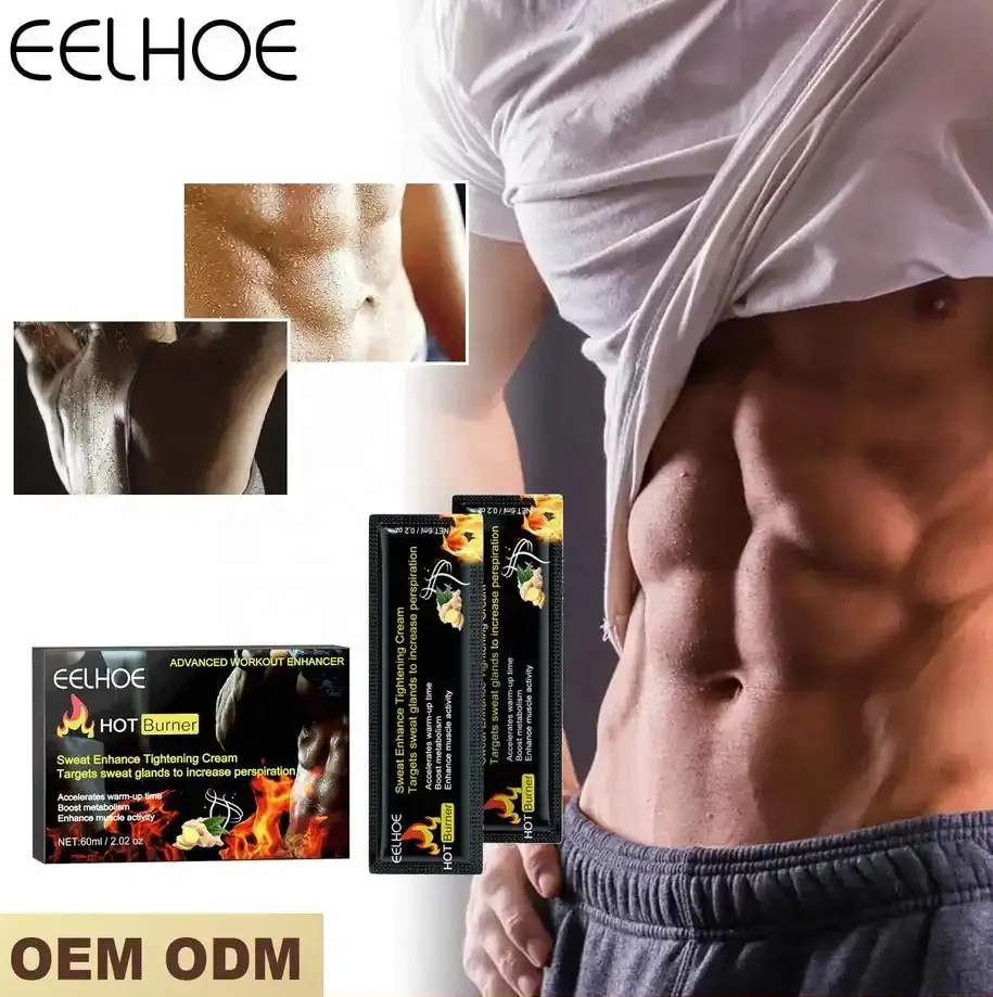 EELHOE 100% Natural Accelerate Warm-up Sweat Enhance Muscle Activity Body Slimming Fat Burn Hot Belly Firming Cream