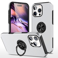 Coque de protection 2-en-1 pour 17 Pro Max, compatible transfrontalier, en matériau PC, motif animal, avec anneau magnétique et support