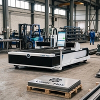 Mesin Pemotong Laser CNC untuk Pemrosesan Plat Logam dan Plat Besar 3050x1530mm Meja Tunggal untuk Bengkel