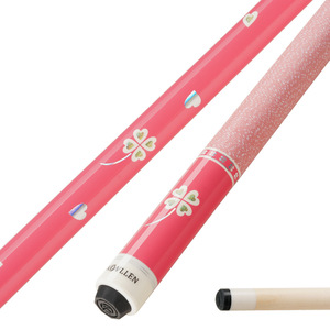 KONLLEN Wanshi Kanglun Queue de billard en érable de haute qualité, motif trèfle à quatre feuilles rose, pour billard américain (8 boules) et chinois (9 boules) - Product Image 2