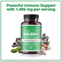 Capsules de mousse de mer avec complexe d'algues et de bardane pour le soutien des articulations, la santé de la peau, l'immunité, formule riche en minéraux