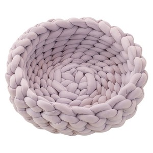 Hochwertiges rundes Plüsch-Haustier nest Dicke Baumwolle <span class=keywords><strong>Warm</strong></span> & Cosy Solid Multi-Color für modernes Indoor-Winter design - Product Image 4