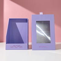 Boîte de présentation de parfum au design unique, emballage de luxe avec insert en mousse, boîte de parfum personnalisée avec fenêtre transparente en PVC
