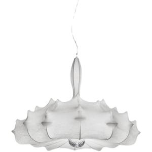 Lustre en soie blanche de style italien moderne et nordique, luminaire de couleur crème pour salon, salle à manger, centre de pièce - Product Image 4