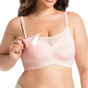Soutien-gorge de maternité sans couture à bretelles réglables minces avec fermeture dorsale de qualité supérieure soutien-gorge d'<span class=keywords><strong>allaitement</strong></span> post-partum à vendre - Product Image 1