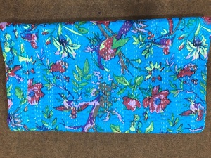 Newly <b>Indian</b> Kantha Bedspread & <b>Quilt</b> Handmade Printed Cotton Washable Soft Eco-Friendly Home Decor Housewarming Gift - Product Image 3