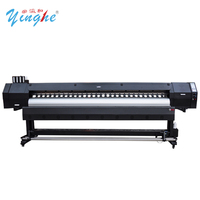 Yinghe 3.2m10ft double xp600 eco solvant Sublimation grand format papier imprimante extérieure flex bannière affiche bâton machine d'impression
