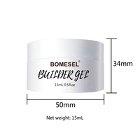Gel Constructeur Acrylique pour Extensions d'Ongles 15ml, Gel UV/LED Soak Off pour Modélisation d'Ongles, Fournisseur Direct Usine OEM ODM