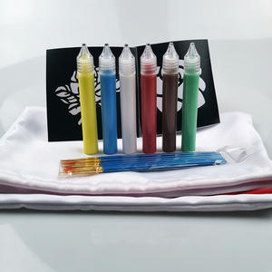 Ensemble de <span class=keywords><strong>peinture</strong></span> en tissu doux pour adultes et enfants comprenant un <span class=keywords><strong>pochoir</strong></span> et des pinceaux pour la <span class=keywords><strong>peinture</strong></span> sur toile papier de verre - Product Image 5