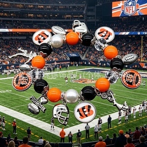 Pulseras Elásticas de Aleación Hechas a Mano con Cuentas de los Equipos de la <span class=keywords><strong>NFL</strong></span>, Éxito de Ventas Transfronterizo: Dallas Cowboys y Kansas City Chiefs - Product Image 3