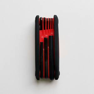 ชุดประแจหกเหลี่ยมพับได้แบบพกพา เมตริก 1.5-8 มม. เหล็ก 45 เกรด เครื่องมือ DIY พร้อมด้ามจับสองสี - Product Image 5