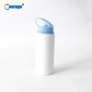 Botellas de agua potable deportivas portátiles sublimación infantil de aluminio respetuosas con <span class=keywords><strong>el</strong></span> medio ambiente logotipo personalizado al por mayor de coraje en blanco para niños - Product Image 3