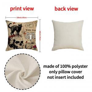 ปลอกหมอนอิงผ้าปูเตียงโซฟาผ้าลินินสีส้มสีส้มสำหรับบ้านและโรงแรม - Product Image 6