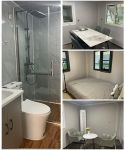 Maison préfabriquée extensible en conteneur de 40 pieds, 30 pieds, 20 pieds, en acier léger, pliable, préfabriquée, petite maison, villa, maison modulaire pliable - Product Image 3