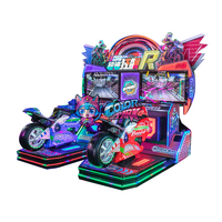 Offre Spéciale moto simulée enfants loterie moto simulée machine de jeu à pièces pour salle de jeux intérieure