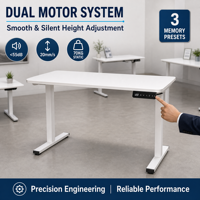 Table de bureau ergonomique réglable en hauteur pour le gaming et le travail, fabriquée en Chine