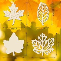 Découpes en bois inachevé feuilles d'érable artisanat en bois feuilles d'automne forme pour bricolage étiquettes artisanales décor de fête de Thanksgiving