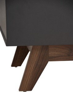 Urban Walnut Black MANDO Coffee Table Industrial Style Rectangular Center Table for Professional Office Lounge and Home - Product Image 4