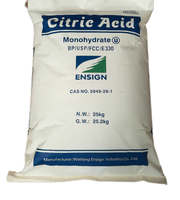 TTCA/Ensign Vente en gros d'acide citrique monohydraté anhydre 8-40 30-100 poudre de maille