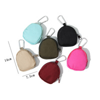 Dompet Kunci Kain Multifungsi Portabel Anti Maling untuk Luar Ruangan, Dompet Koin, Gantungan Kunci, Tas Earphone/Headphone, Kantong Mini