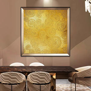 Tessere di mosaico di vetro oro di lusso arte mosaico murale arte murale 3d porcellana <span class=keywords><strong>pittura</strong></span> oro colore ceramica piastrelle da parete a mano - Product Image 5
