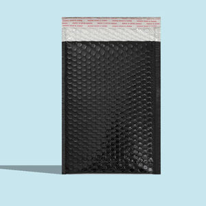 Film plaqué aluminium rose doré épaissi, taille 28cm x 37cm + 6 sacs à bulles, sacs express, sacs d'emballage cosmétique, vente en gros - Product Image 2