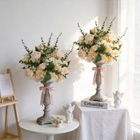 Hochwertiger Blumenständer mit Künstlicher Blumenkugel für Hochzeit, Babyparty und Tischdekoration
