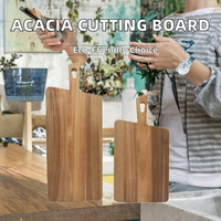 Planche à découper en bois d'acacia durable, grande, rectangulaire, avec poignée, épaisseur 1,5 cm, pour charcuterie, livraison gratuite