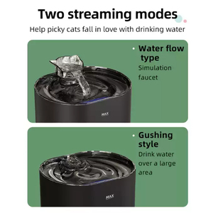 Fuente para Gatos Transparente, Sólida, Recargable, Portátil, Impermeable, <span class=keywords><strong>de</strong></span> Lujo, <span class=keywords><strong>de</strong></span> 2.2L, Completamente Mejorada, con Dispensador Automático - Product Image 5