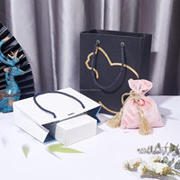 5mm 3 plis Polyester cordon décoratif cordon torsadé bleu soie corde pour noël saint valentin fête décor à la maison cadeau sac cordon torsadé