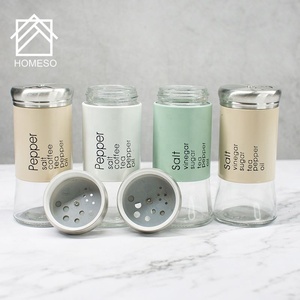 100 ml glass spice jar pepper shaker jar with plastic flip cap wholesale
