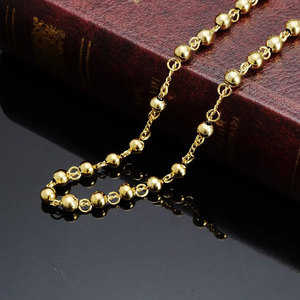 Collar de cuentas de moda chapado en oro PVD de 14K y 18K, de acero inoxidable 316L personalizado, joyería fina, collares, rosario de fe para mujer - Product Image 2