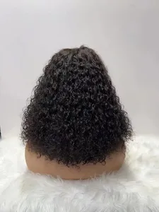 Парики из натуральных волос, 4x4, 300% плотность, 16 дюймов