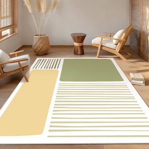 พรมลายวาบิซาบิ รูปทรงสี่เหลี่ยมผืนผ้า กันลื่น หนานุ่ม ผลิตจากผ้าแคชเมียร์เทียม เหมาะสำหรับห้องนอน ห้องนั่งเล่น สไตล์หรูหราเบาๆ - Product Image 4