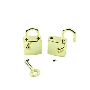 Accessories For Bags Ornament Lock Decorative Padlock Small Square Lock With Lock Customization