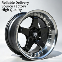 Pabrik Roda FLowtone Grosir Roda Alloy Berkualitas Tinggi 15 Inch 5X100/108mm 4X100/114.3mm 7.0J 8.5J ET 35/15mm Roda Rines
