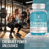Tiora Chine : Gummies de créatine 3000mg pour la croissance musculaire, supplément énergétique sportif pré-entraînement, directement de l'usine, personnalisables